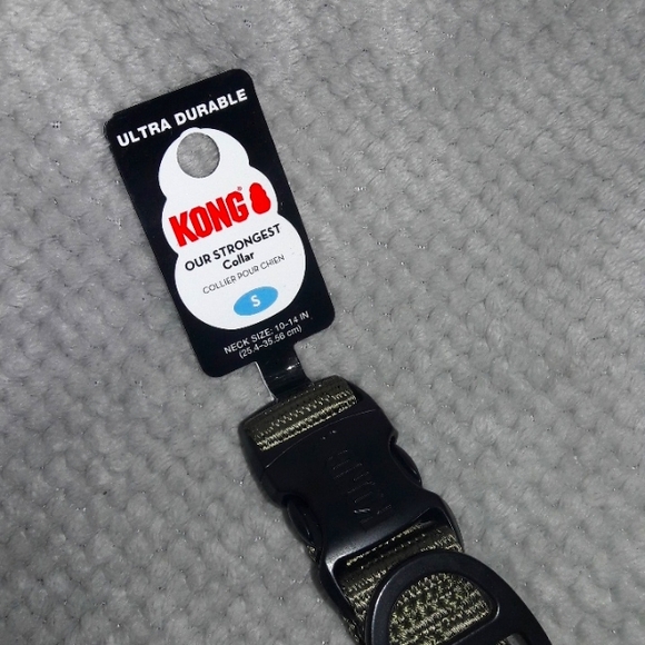 🐶 Kong S Green Chew Resistant Comfort Adjustable Dog Collar Leash Pet Pets Dogs - Picture 2 of 4